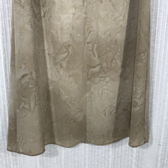 Vintage 80's Express Tan Maxi Skirt-Size 5/6 - Picture 9 of 13